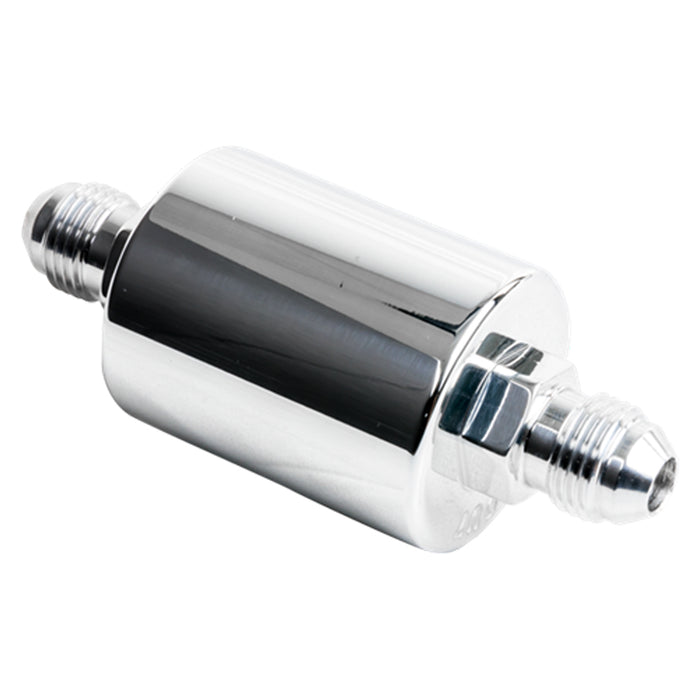 BILLET SPECIALTIES 42230 In Line Fuel Filter -6AN Ends Polished