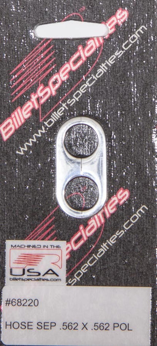 BILLET SPECIALTIES 68220 Hose Separator .562x.562 -Polished