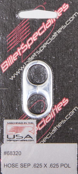 BILLET SPECIALTIES 68320 Hose Separator .625x.625 -Polished