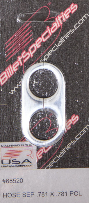 BILLET SPECIALTIES 68520 Hose Separator .781x.781 -Polished