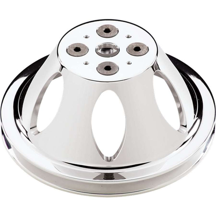 BILLET SPECIALTIES 80120 Polished SBC 1 Groove Upper Pulley