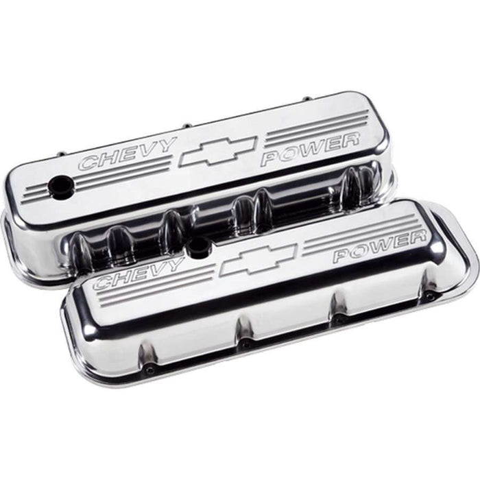 BILLET SPECIALTIES 96022 BBC Short Chevy Power Valve Covers