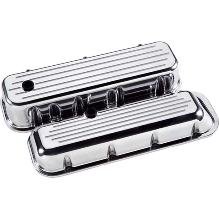 BILLET SPECIALTIES 96120 BBC Tall Valve Covers Ball Milled