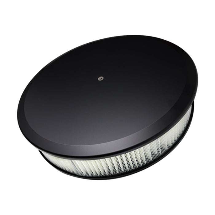 BILLET SPECIALTIES BLK15829 Air Cleaner 14in Round Plain Black