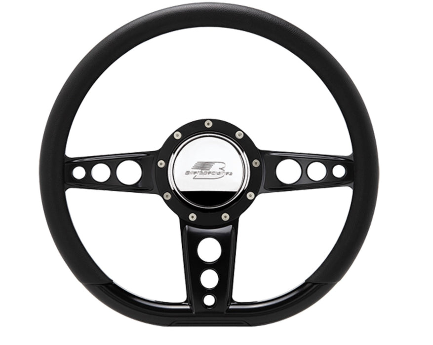 BILLET SPECIALTIES BLK29427 Steering Wheel 14in D- Shape Trans Am Black