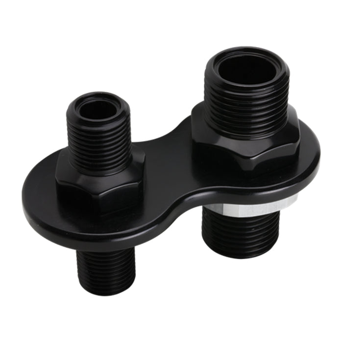 BILLET SPECIALTIES BLK66720 A/C Bulkhead 2-Port Black