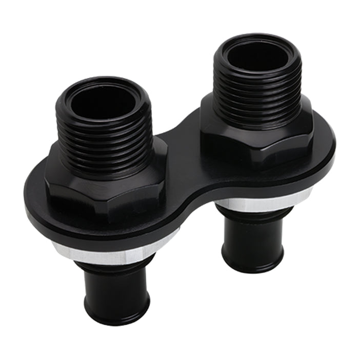 BILLET SPECIALTIES BLK66825 Heat Bulkhead Push On 2-Port Black
