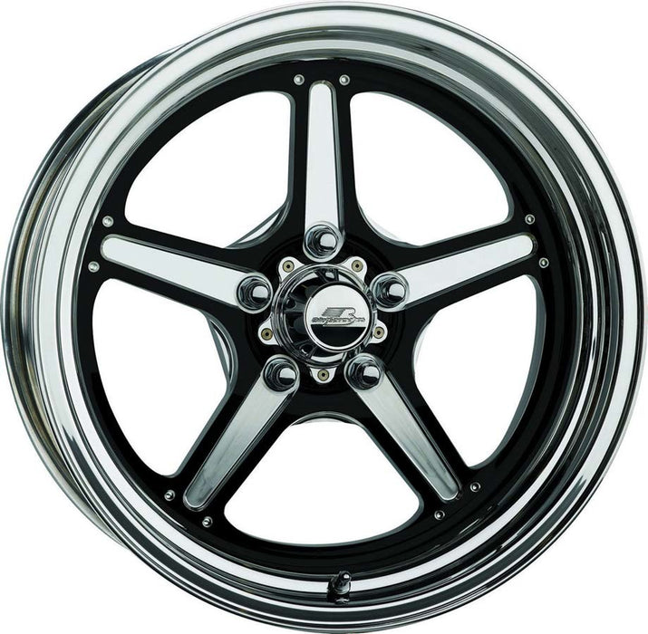 BILLET SPECIALTIES BRS035806155N Street Lite Wheel Black 15X8 5.5in BS