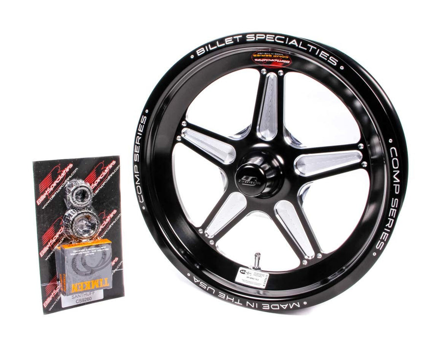 BILLET SPECIALTIES CSFB35356517 15x3.5 Comp Wheel 1.75bs 5x4.5 bc Black