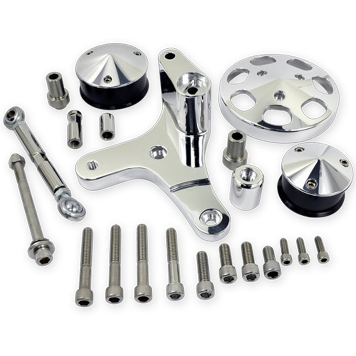 BILLET SPECIALTIES FM1325PC BBC Serpentine Conversio n Kit For A/C Add On