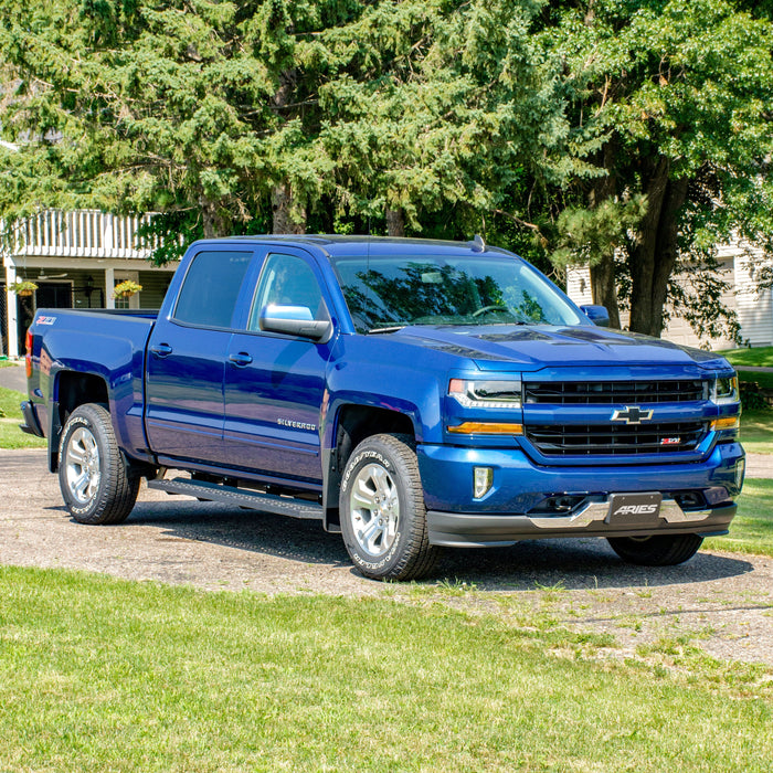 ARIES C2891 RidgeStep 6-1/2" x 91" Black Steel Running Boards (No Brackets) for Select Ford F-250