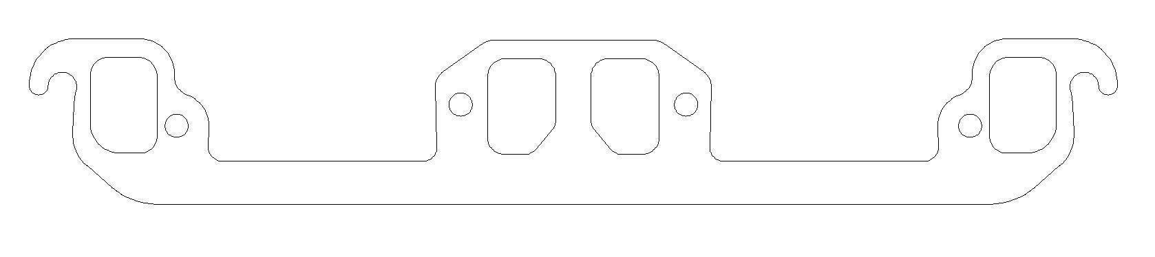 COMETIC GASKETS C5558-064 Exhaust Manifold Gasket Set Dodge 5.2l/5.9L Mag.