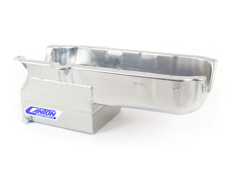 CANTON 13-080T SBC Drag Race Oil Pan - 6qt. w/1pc. Rear Main