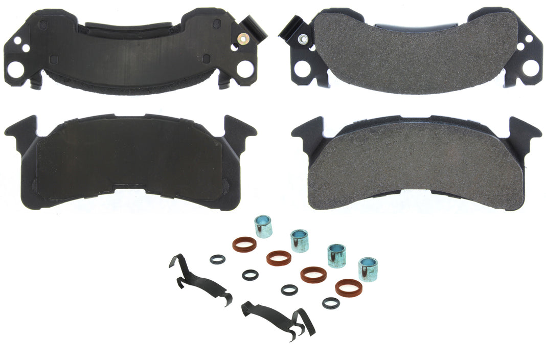 CENTRIC BRAKE PARTS 104.01530 Posi-Quiet Semi-Metallic Brake Pads with Hardwar