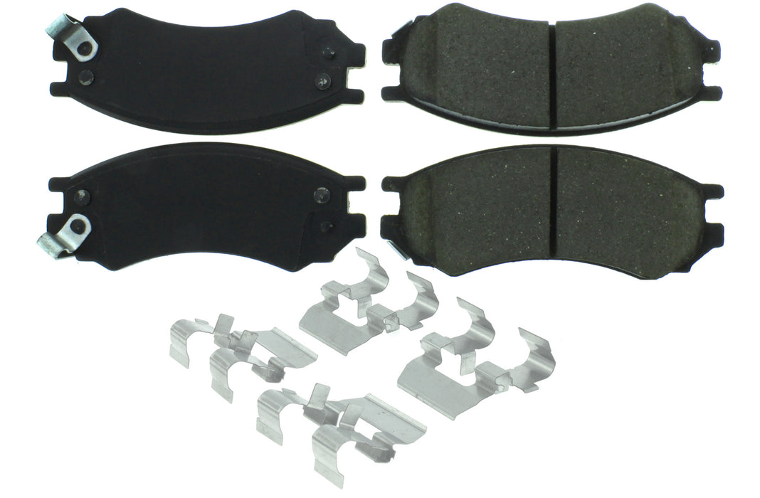 CENTRIC BRAKE PARTS 104.05070 Posi-Quiet Semi-Metallic Brake Pads with Hardwar
