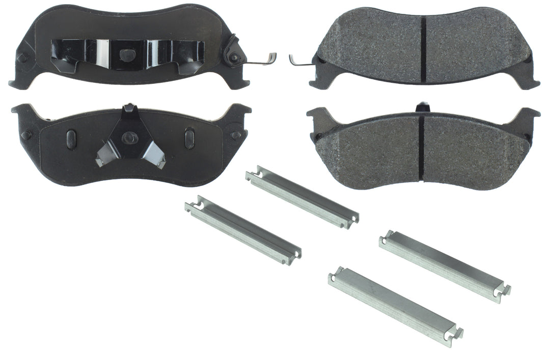 CENTRIC BRAKE PARTS 104.06740 Posi-Quiet Semi-Metallic Brake Pads with Hardwar