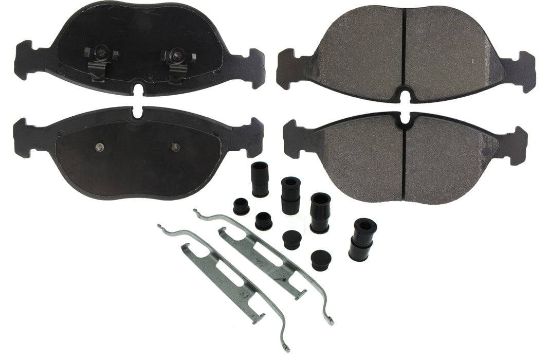 CENTRIC BRAKE PARTS 104.06820 Posi-Quiet Semi-Metallic Brake Pads with Hardwar