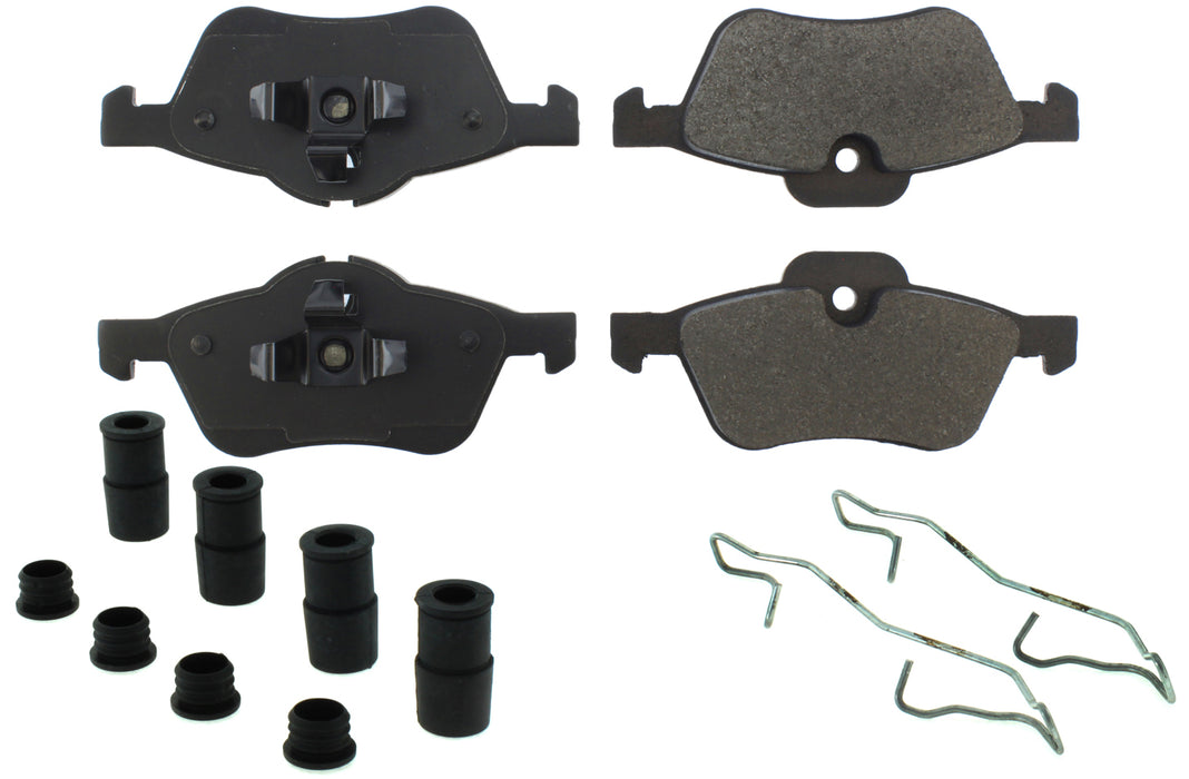 CENTRIC BRAKE PARTS 104.09390 Posi-Quiet Semi-Metallic Brake Pads with Hardwar