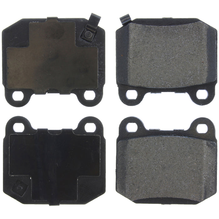 CENTRIC BRAKE PARTS 104.09610 Posi-Quiet Semi-Metallic Brake Pads with Hardwar