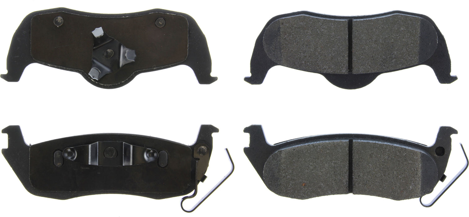 CENTRIC BRAKE PARTS 104.10870 Posi-Quiet Semi-Metallic Brake Pads with Hardwar