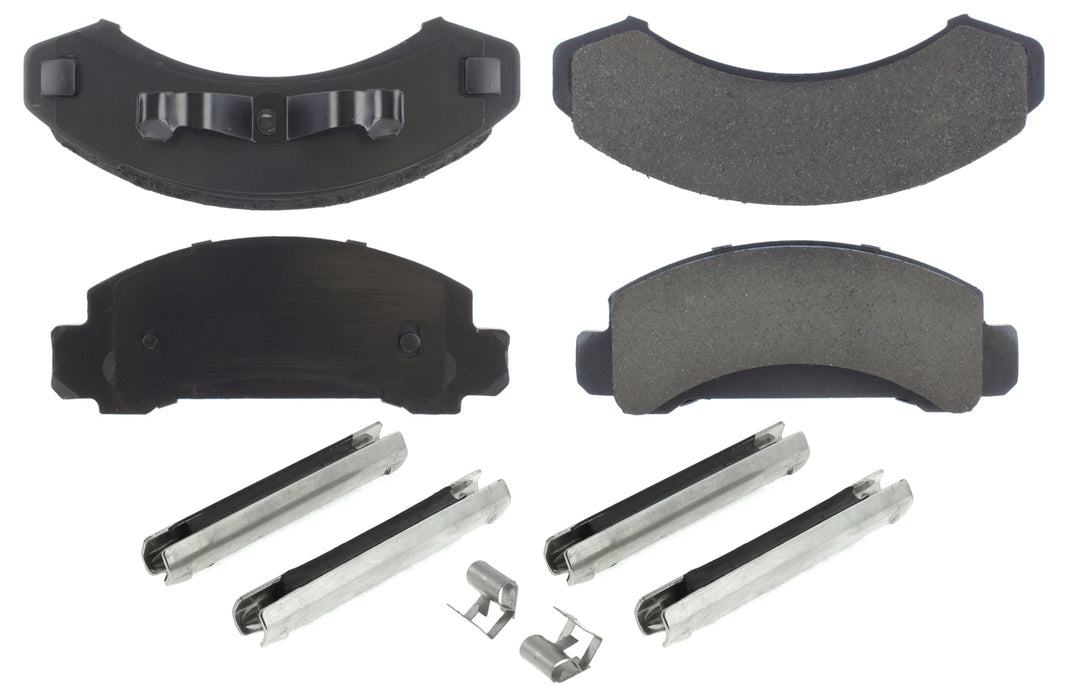 CENTRIC BRAKE PARTS 105.03870 Posi-Quiet Ceramic Brake Pads with Shims and Har