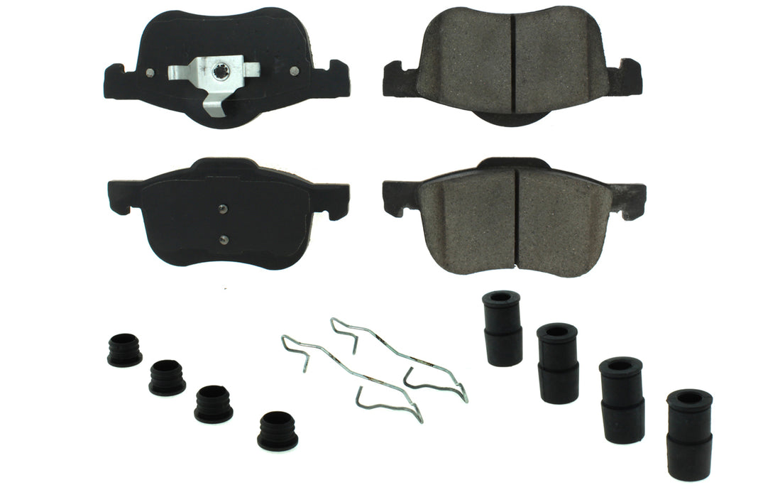 CENTRIC BRAKE PARTS 105.07940 Posi-Quiet Ceramic Brake Pads with Shims and Har