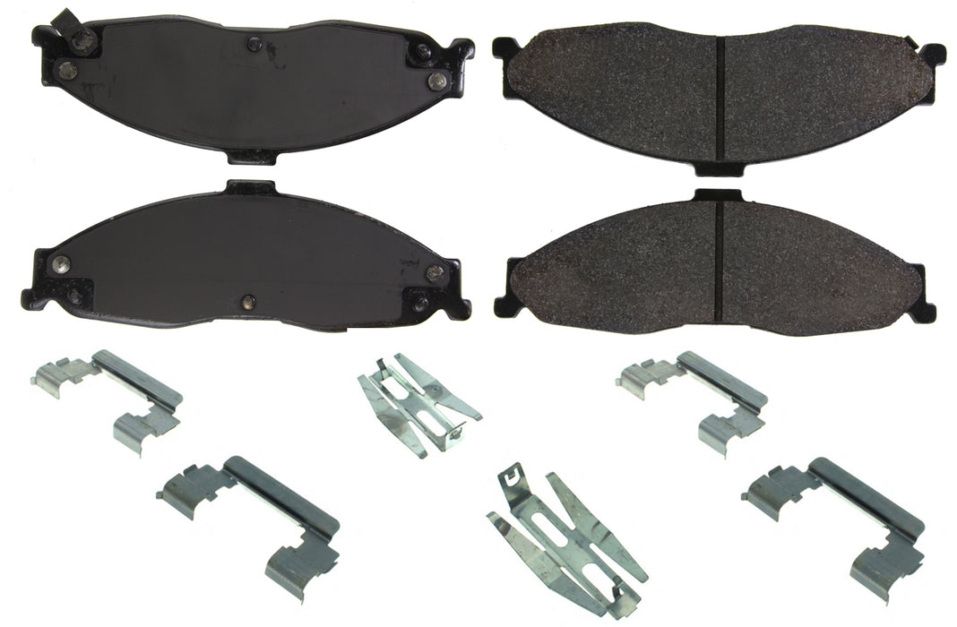 CENTRIC BRAKE PARTS 106.07490 Posi-Quiet Extended Wear Brake Pads with Shims a
