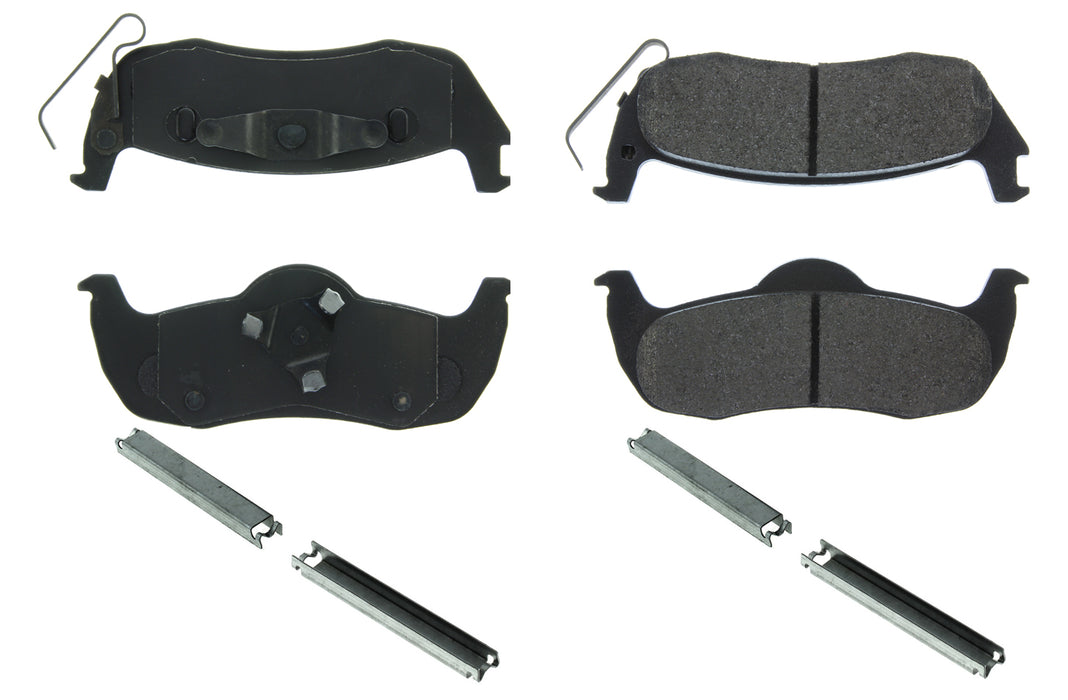 CENTRIC BRAKE PARTS 106.10870 Posi-Quiet Extended Wear Brake Pads with Shims a