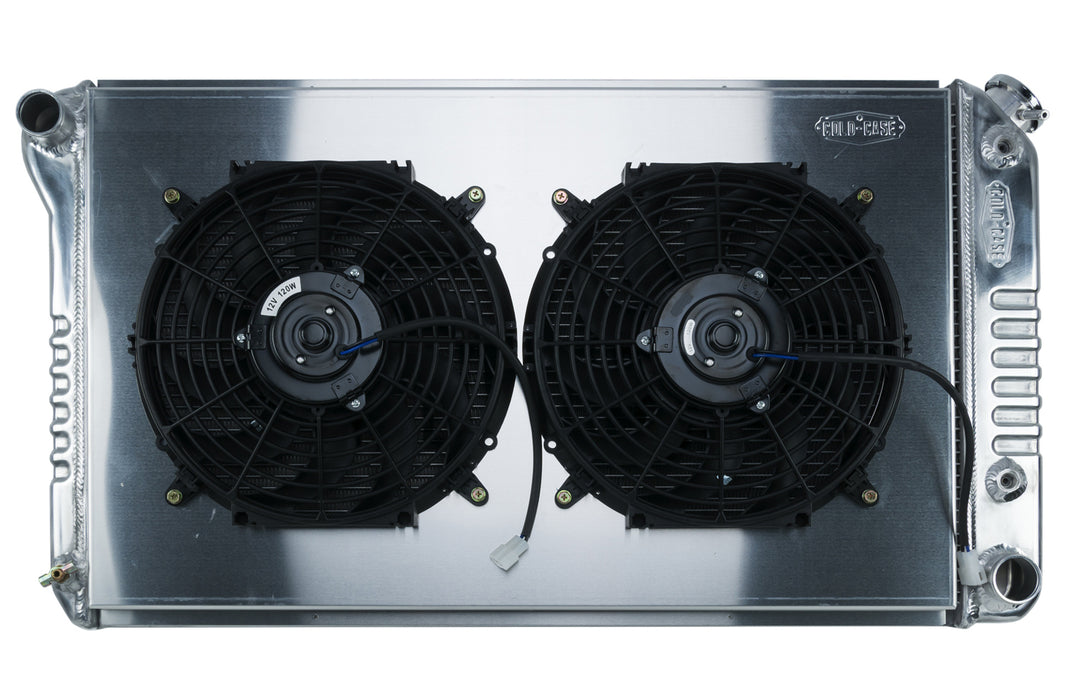 COLD CASE RADIATORS GMA42AK 68-72 A-Body Radiator AT Dual 12in Fan Kit
