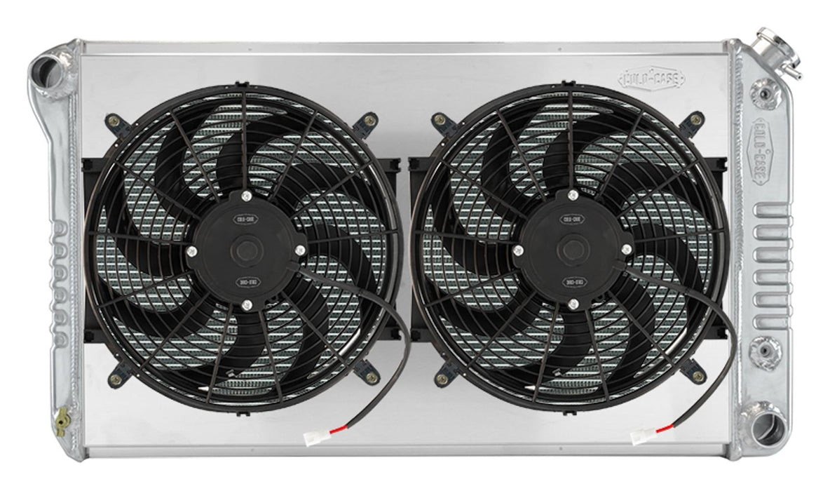 COLD CASE RADIATORS GMA42ASK 68-77 A-Body Radiator w/Dual 14in Fan Kit