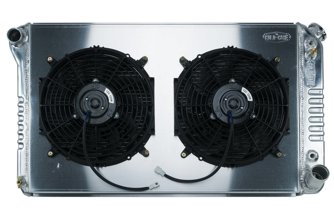 COLD CASE RADIATORS GMT558AK 67-76 Chevy GMC Pickup Radiator & 12in Fan