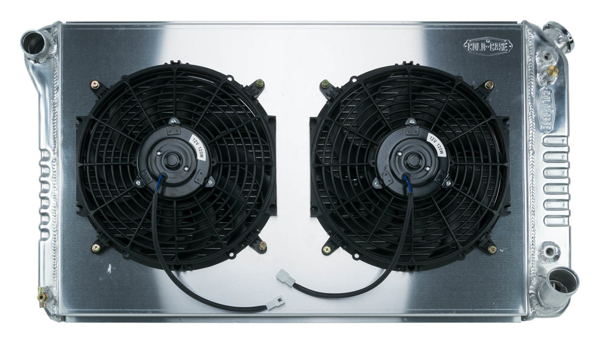 COLD CASE RADIATORS GMT558ASK 67-76 GM P/U Radiator w/Dual 14in Fan kit