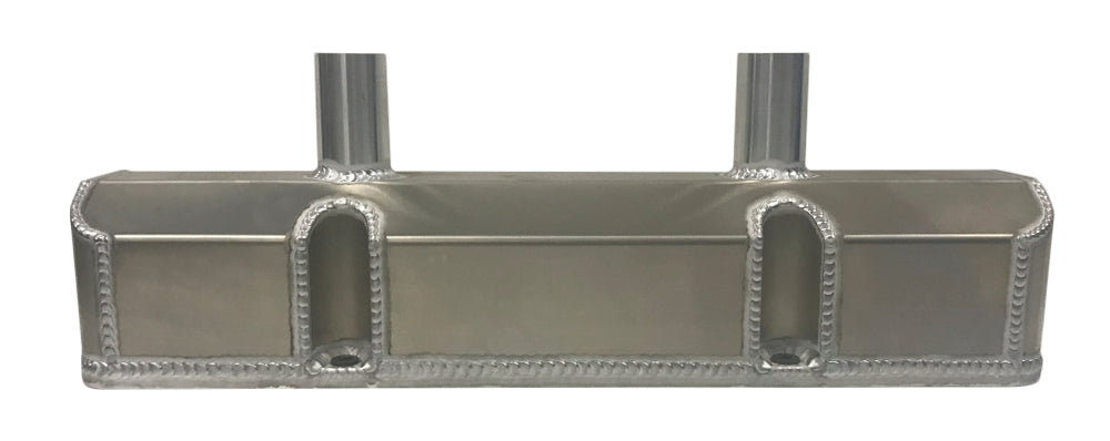CHAMP PANS CP1147-6 SBC LH Fab Alm Valve Cover w/2- Tubes