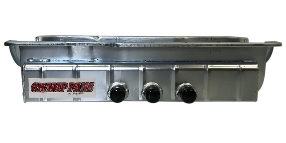 CHAMP PANS CP351WKO-3 SBF 351W D/S Oil Pan w/ KO & 3 #12an Fittings