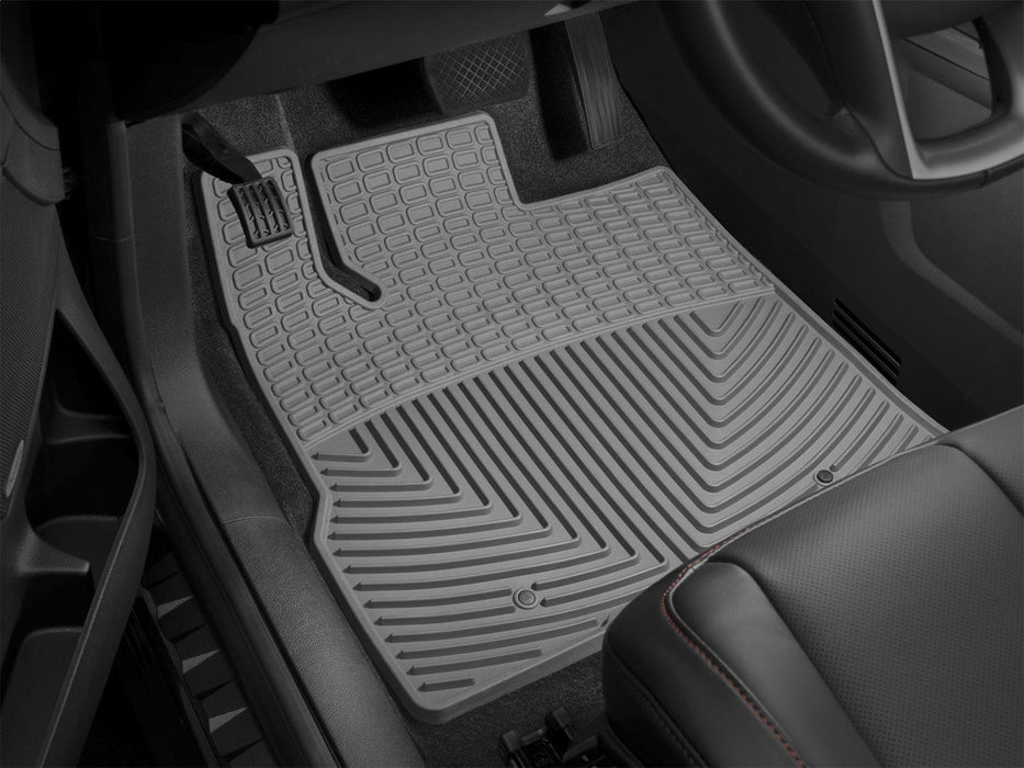 Weathertech W418GR - All Weather Floor Mats Gray Front - Truck Part Superstore