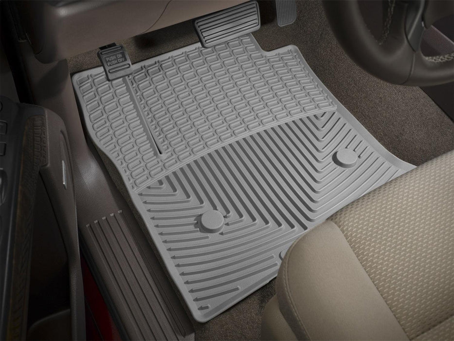 Weathertech W403GR - All Weather Floor Mats Gray Front - Truck Part Superstore