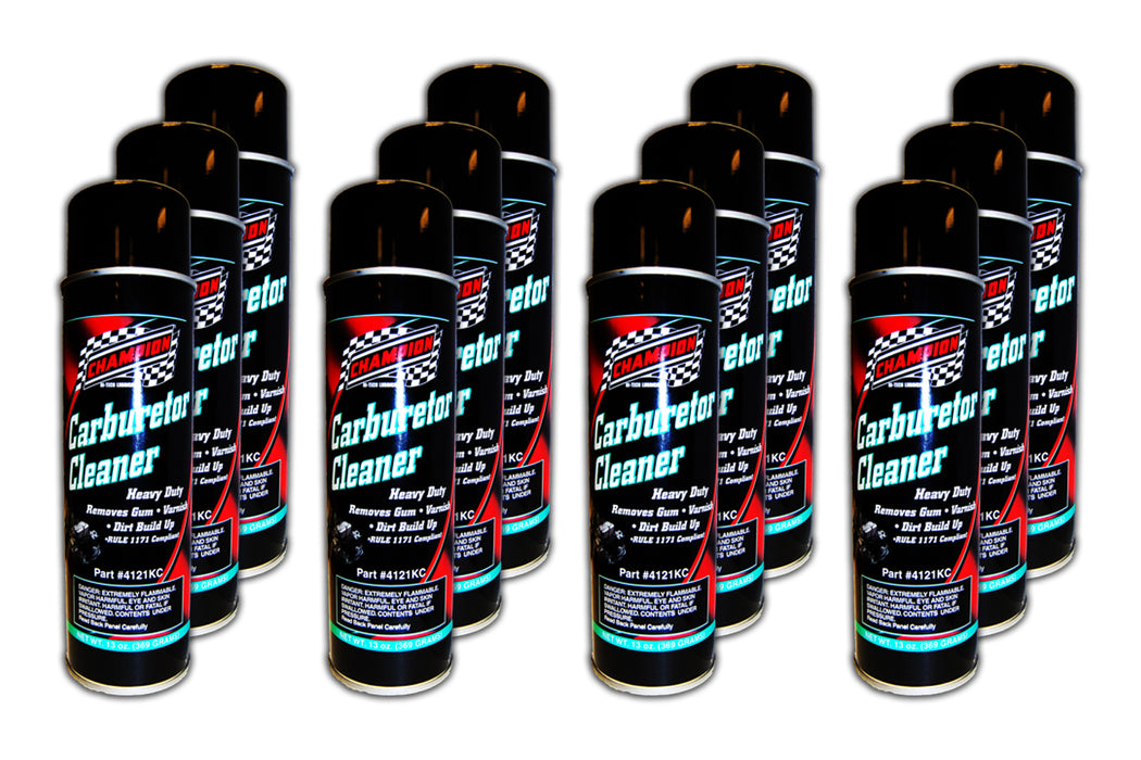 CHAMPION BRAND 4121KC-12 Carburetor Cleaner 12x13 oz.