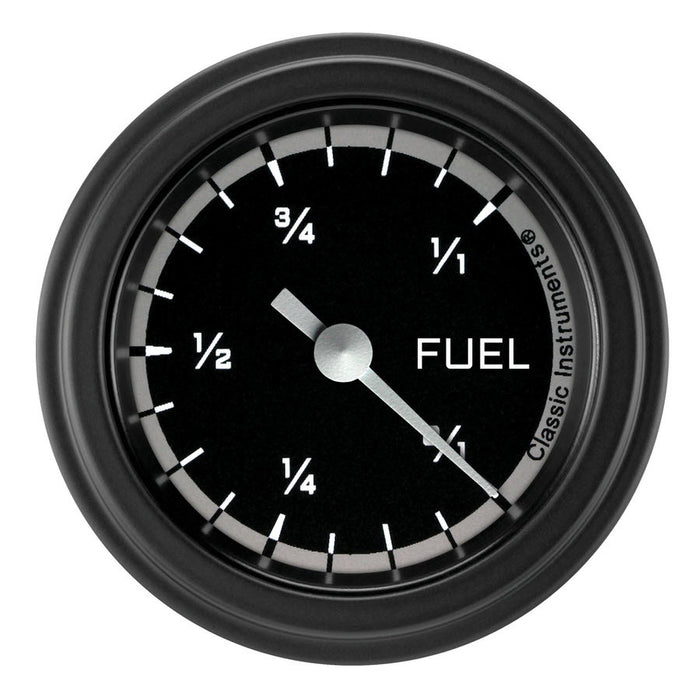 CLASSIC INSTRUMENTS AX109GBLF Autocross Grey Fuel Gaug e 2-1/8 Full Sweep