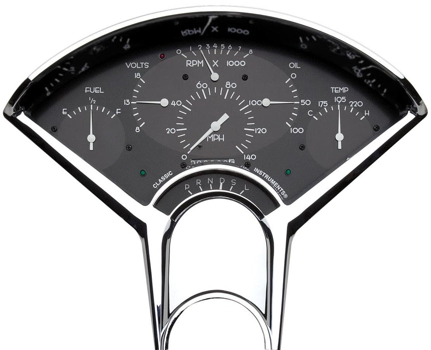 CLASSIC INSTRUMENTS BE01BB Bel Era Gauge Set Black