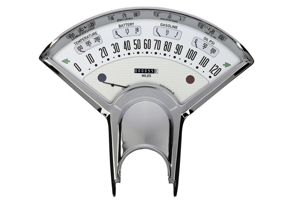 CLASSIC INSTRUMENTS BET00W Bel Era Gauge Set White