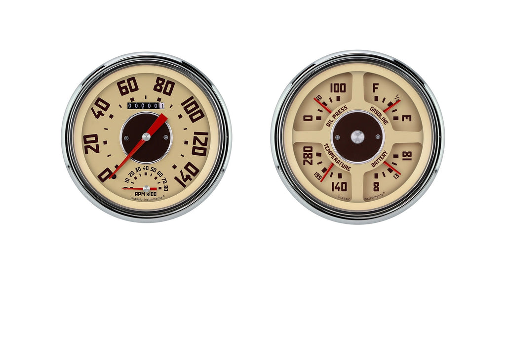 CLASSIC INSTRUMENTS CT47GM62 47-53 Chevy Truck Quad Gauge