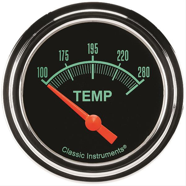 CLASSIC INSTRUMENTS GS226SLF-08 G/Stock Temperature Gaug e 2-5/8 Short Sweep