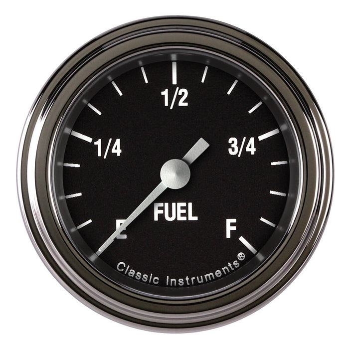 CLASSIC INSTRUMENTS HR109SLF Hot Rod Fuel Gauge 2-1/8 Full Sweep