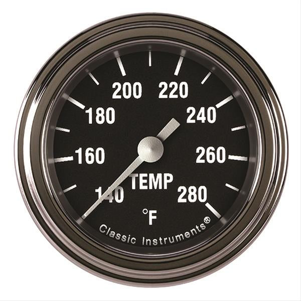 CLASSIC INSTRUMENTS HR126SLF-08 Hot Rod Temperature Gaug e 2-1/8 Full Sweep
