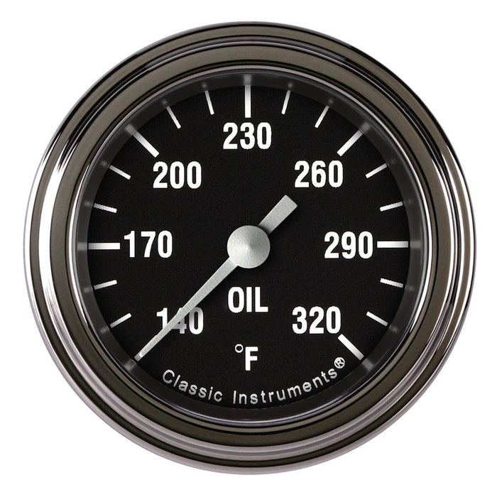 CLASSIC INSTRUMENTS HR128SLF Hot Rod Oil Temp 2-1/8 Full Sweep