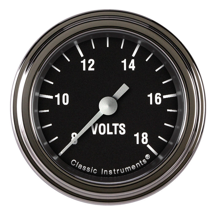 CLASSIC INSTRUMENTS HR130SLF Hot Rod Volt Gauge 2-1/8 Full Sweep