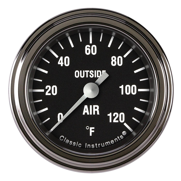 CLASSIC INSTRUMENTS HR199SLF Hot Rod Outside Air 2-1/8 Full Sweep