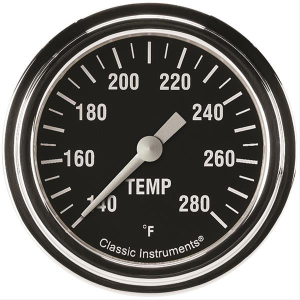 CLASSIC INSTRUMENTS HR326SLF-08 Hot Rod Temperature Gaug e 2-5/8 Full Sweep
