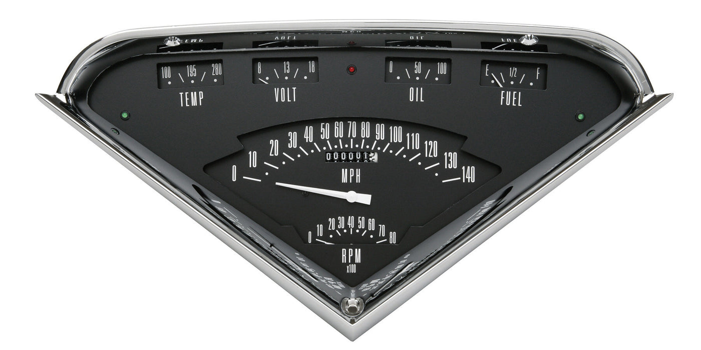 CLASSIC INSTRUMENTS TF01B Tach Force 6 Gauge Set Black