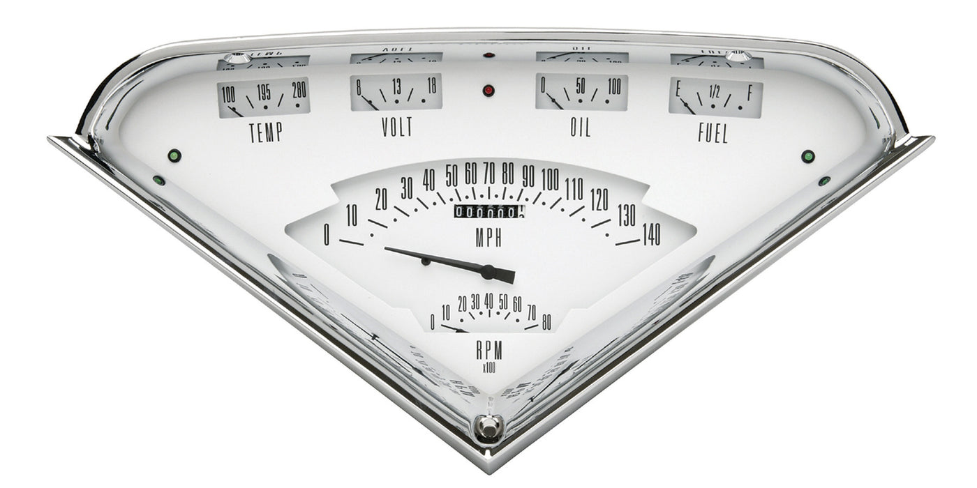 CLASSIC INSTRUMENTS TF01W Tach Force 6 gauge Set White